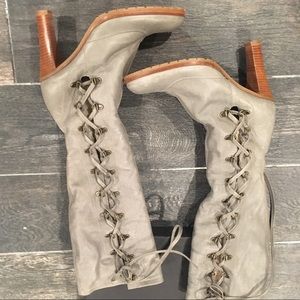 Marc Jacobs high heel boots with Sherpa lining